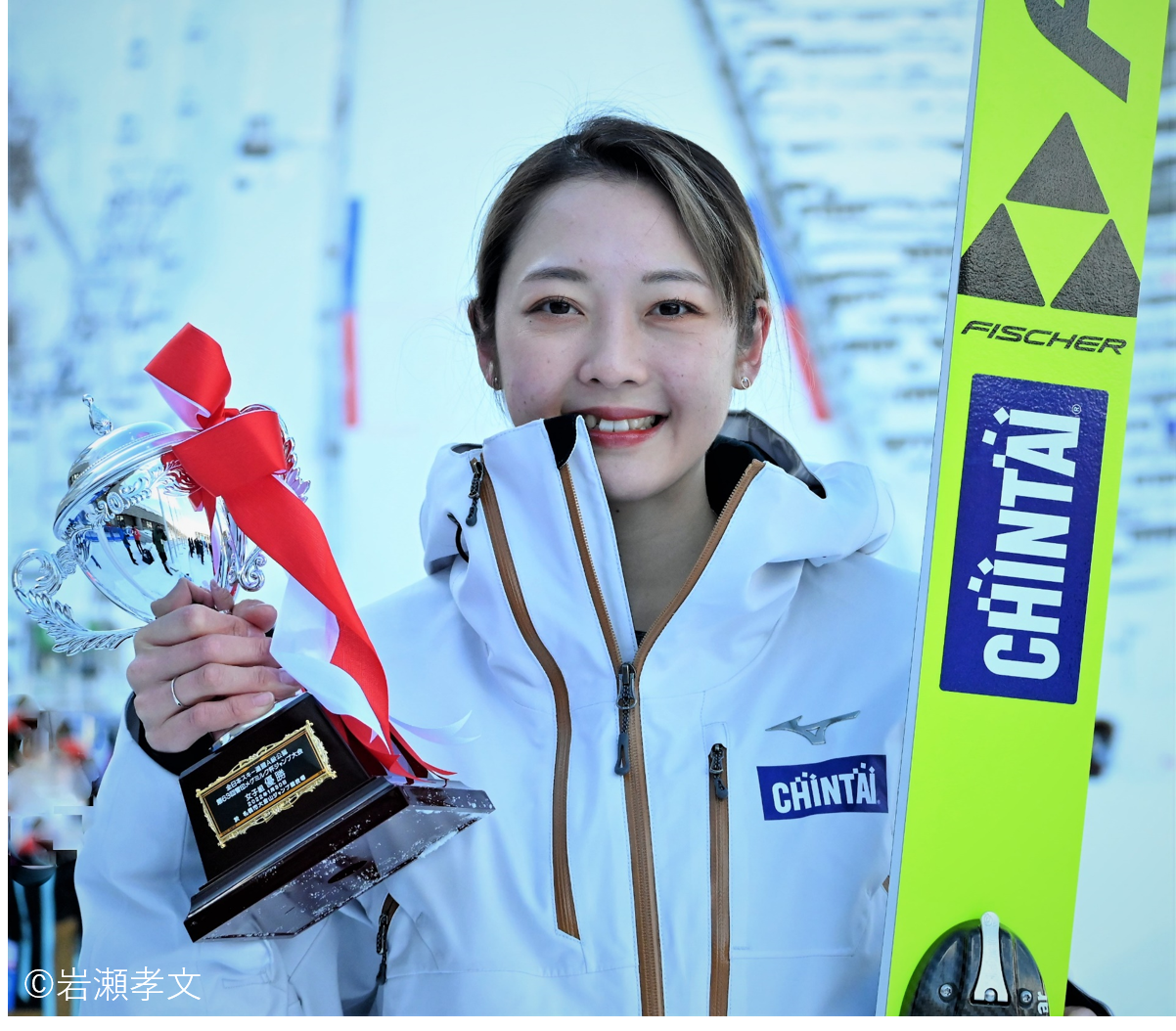 スキージャンプ選手　小林諭果（CHINTAI所属選手）