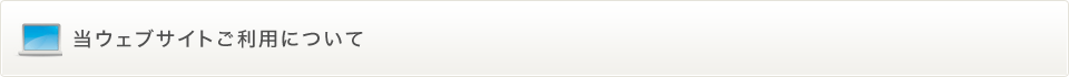 当ウェブサイトご利用について